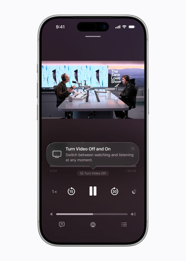 Apple Podcasts uygulamasında The Zane Lowe Show videosu