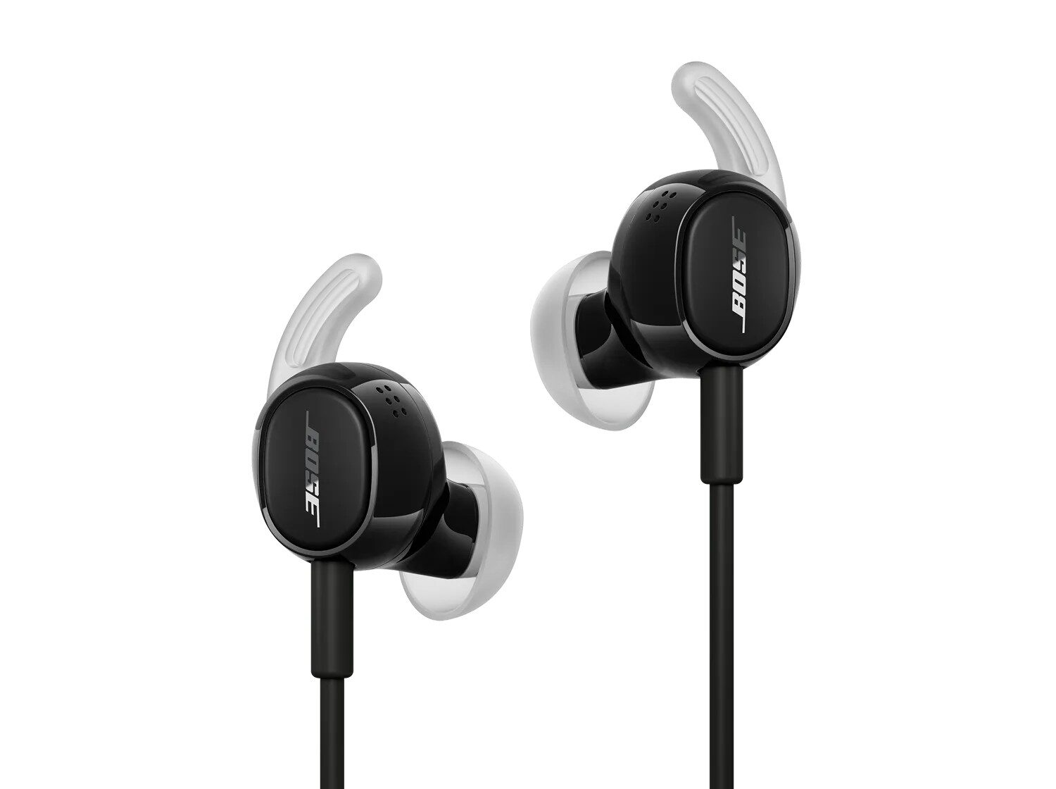 Die schwarzen Bose Noise Cancelling Wired Earbuds mit USB-C-Stecker und Kabelfernbedienung