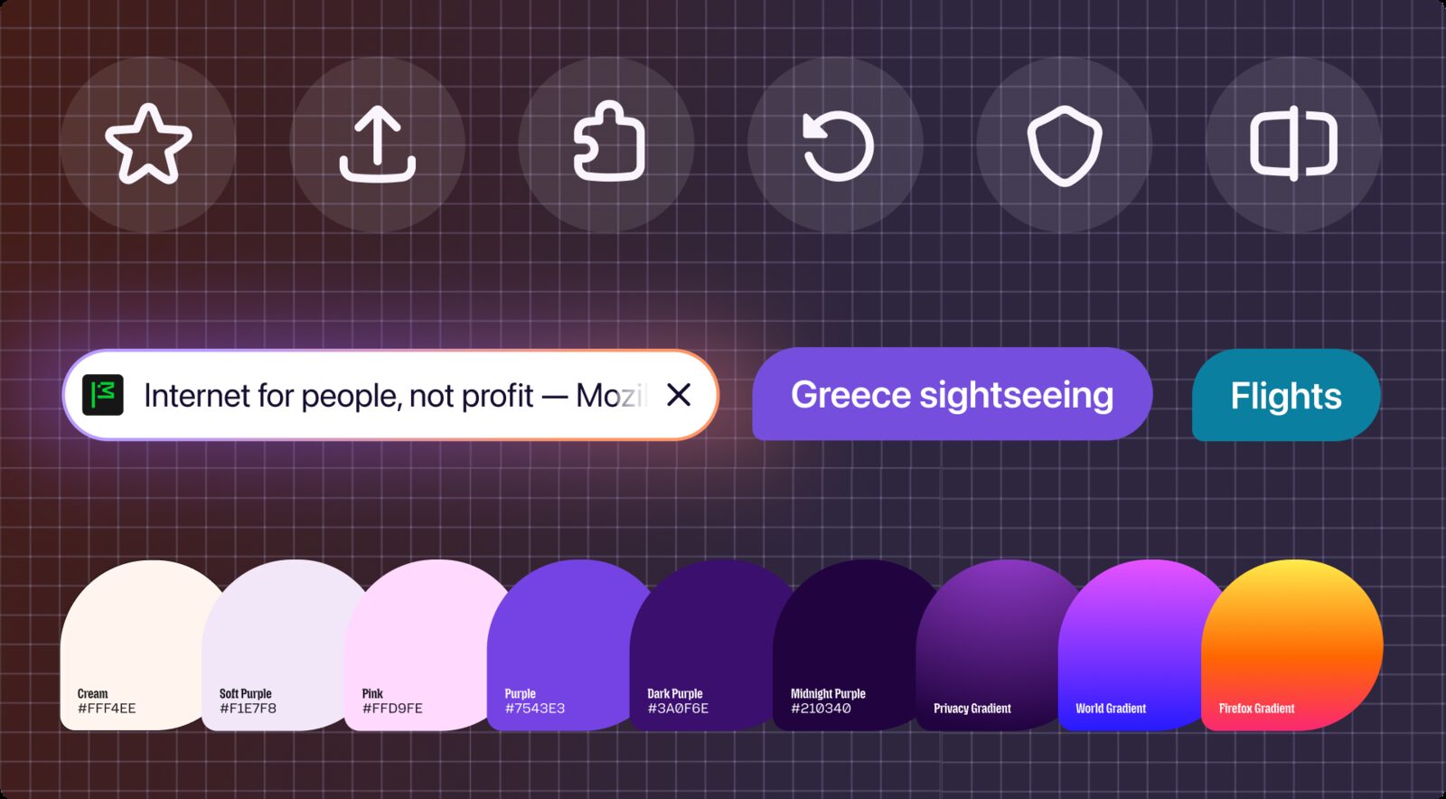 Neue Tab-Formen, Symbole und Farbpalette im Nova-Design