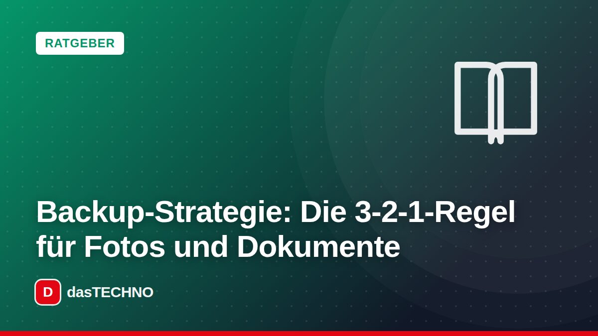 Titelbild: Backup-Strategie: Die 3-2-1-Regel für Fotos und Dokumente