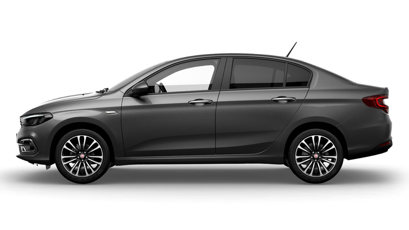Gri Fiat Egea Sedan yandan görünüm