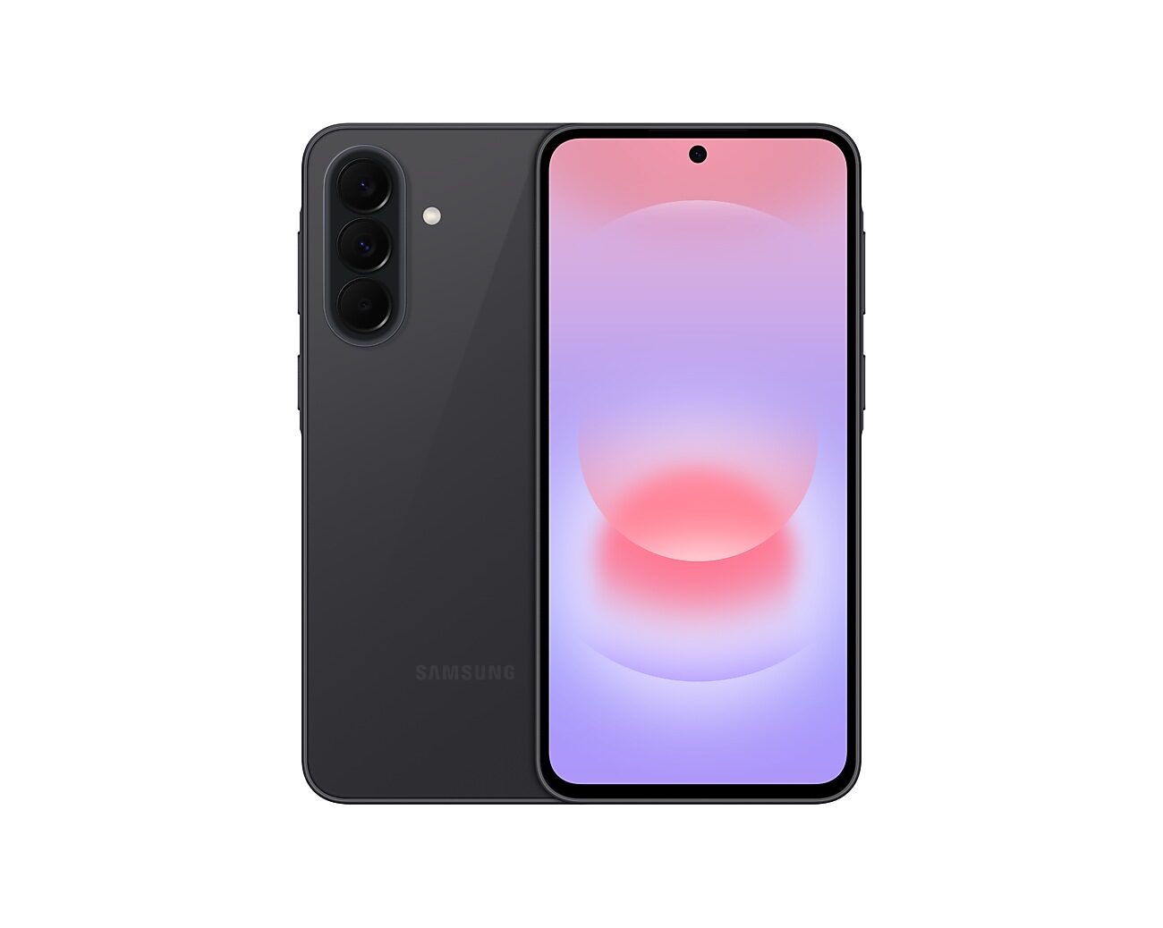 Koyu gri Galaxy A37 5G önden ve arkadan