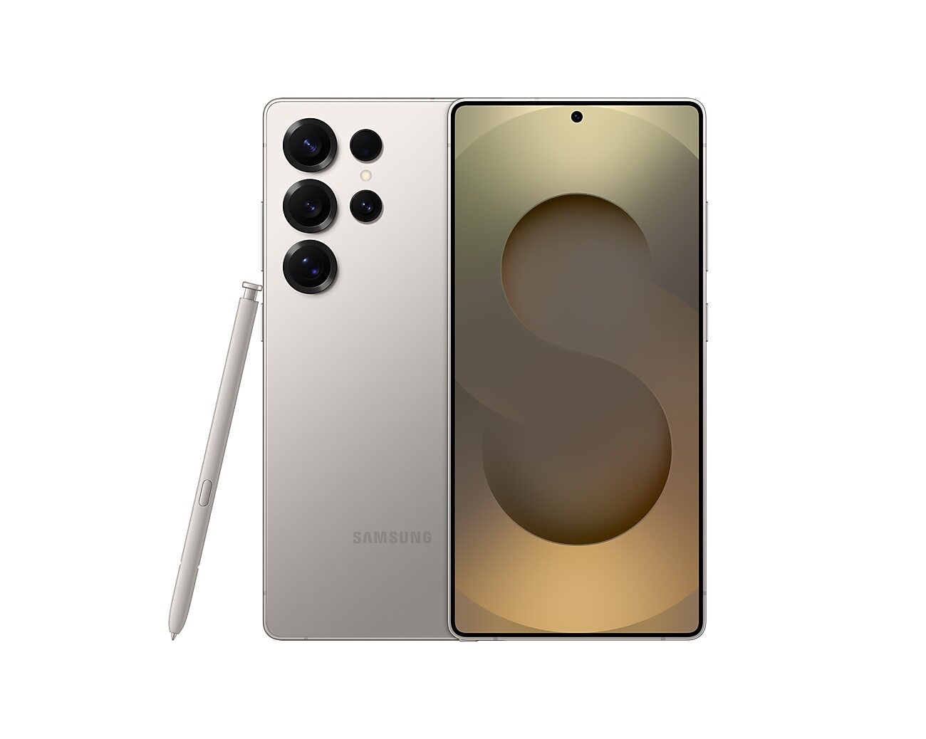 Titanyum gri Galaxy S25 Ultra ve S Pen