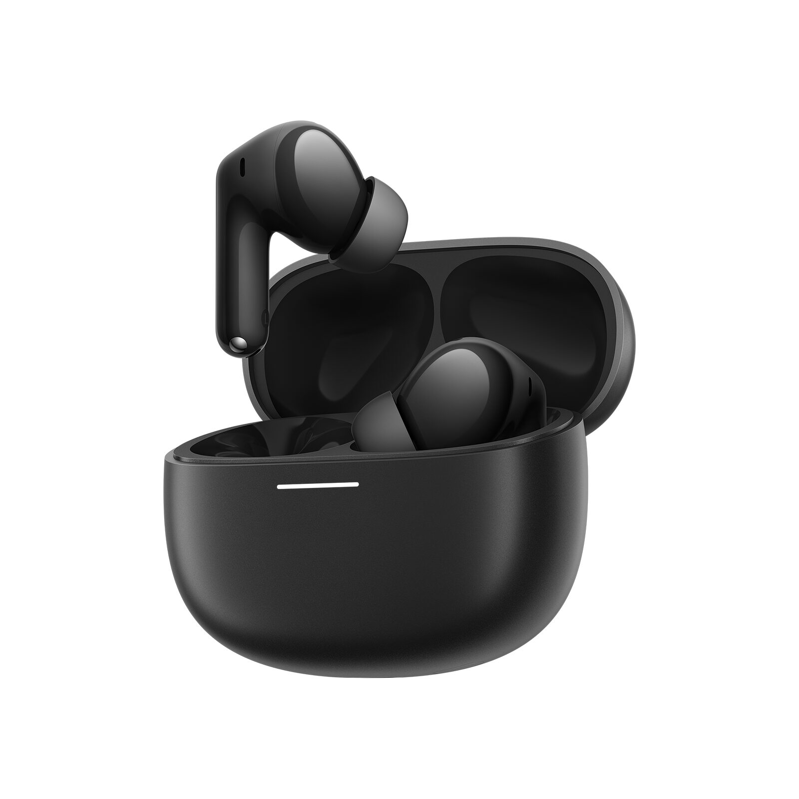 Siyah Redmi Buds 8 şarj kutusunda
