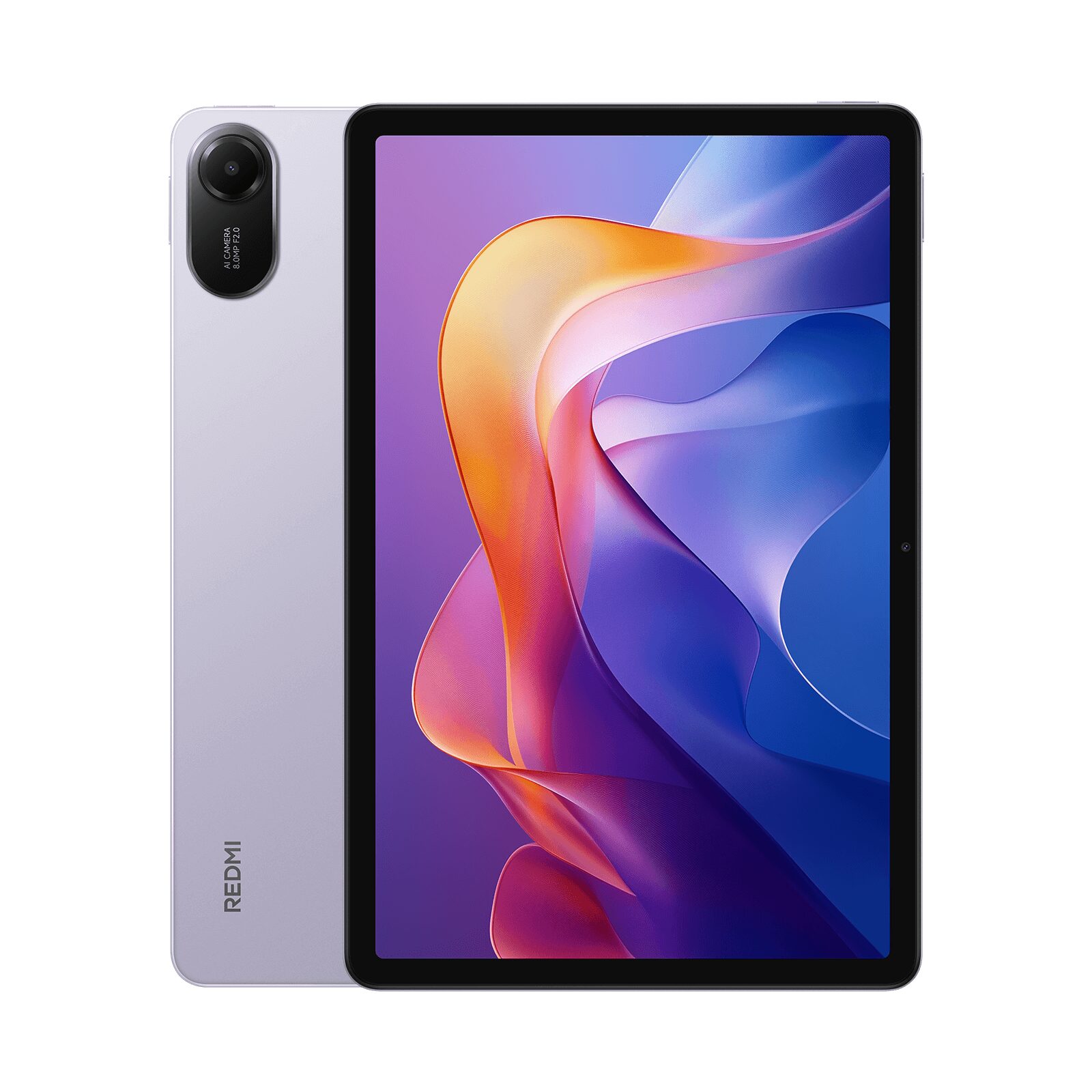 Lavanta moru Redmi Pad 2 önden ve arkadan