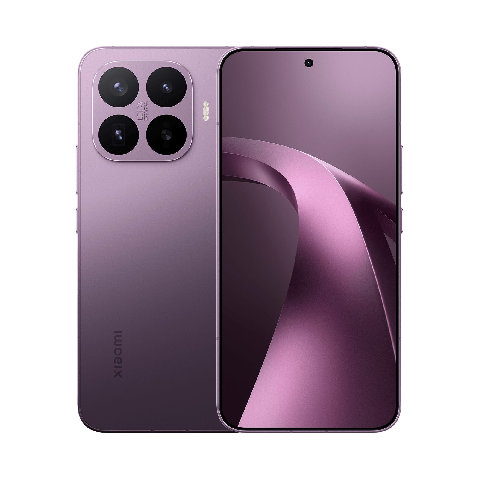 Mor Xiaomi 17T Pro önden ve arkadan