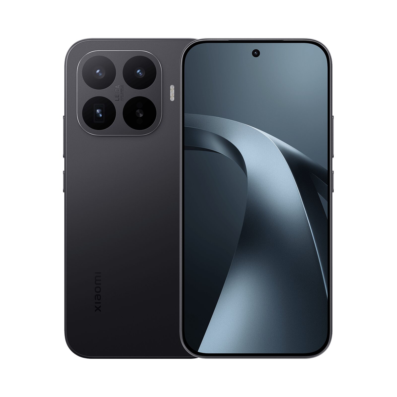 Siyah Xiaomi 17T önden ve arkadan