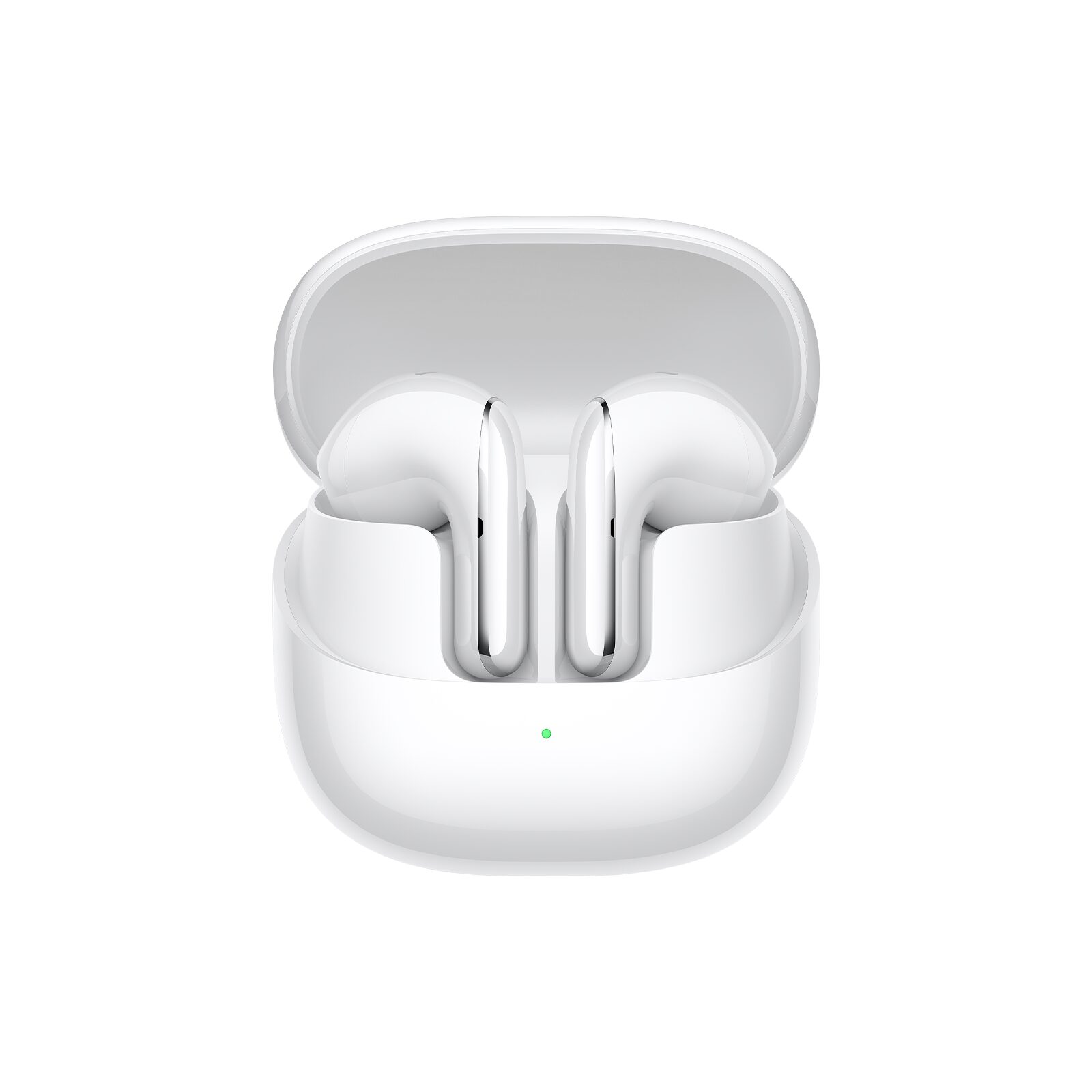 Beyaz Xiaomi Buds 5 şarj kutusunda