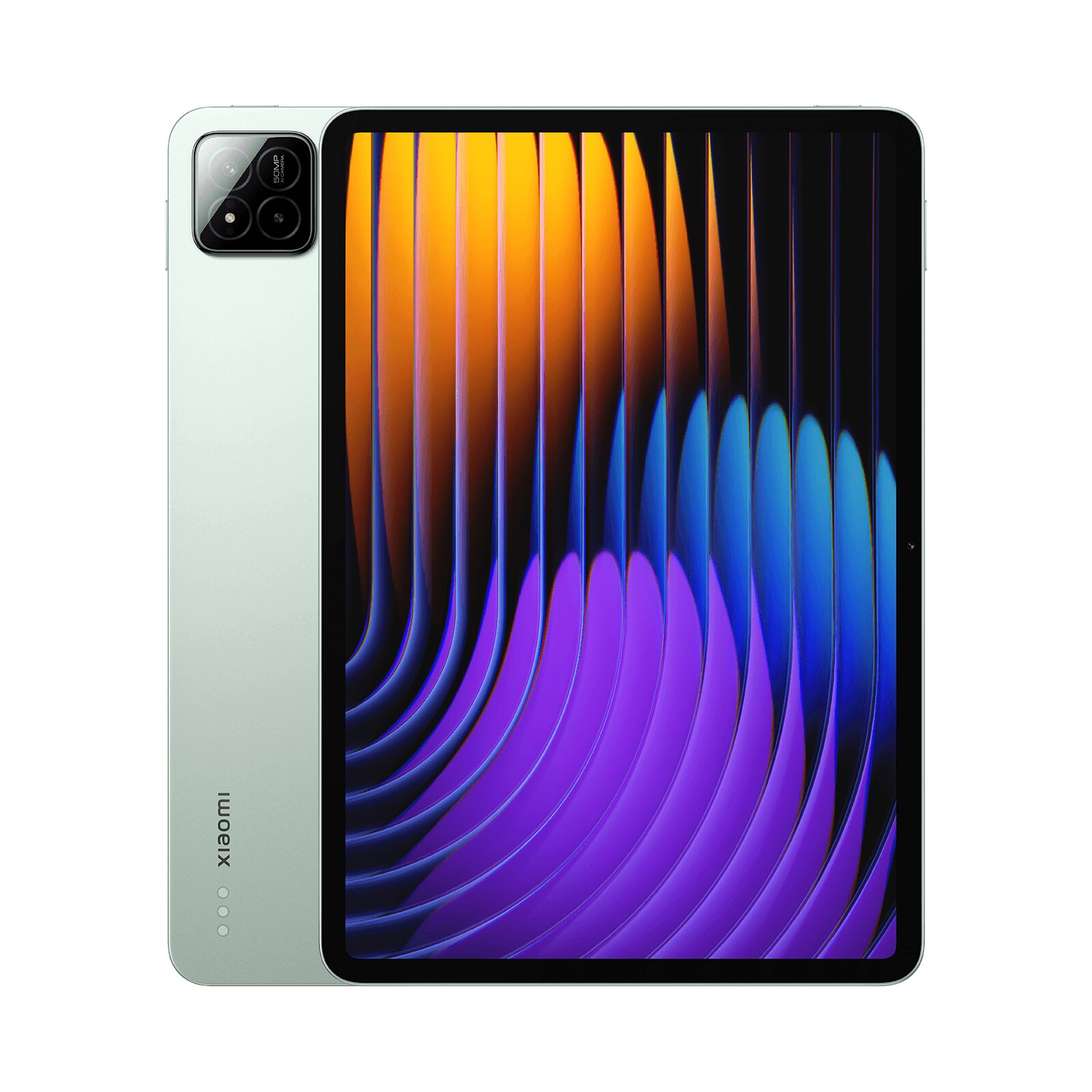 Nane yeşili Xiaomi Pad 7 Pro önden ve arkadan