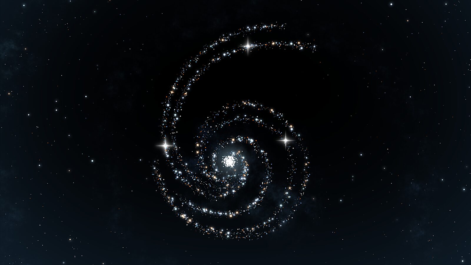 L'immagine ufficiale di GPT-6 Astra, una galassia a spirale su sfondo scuro