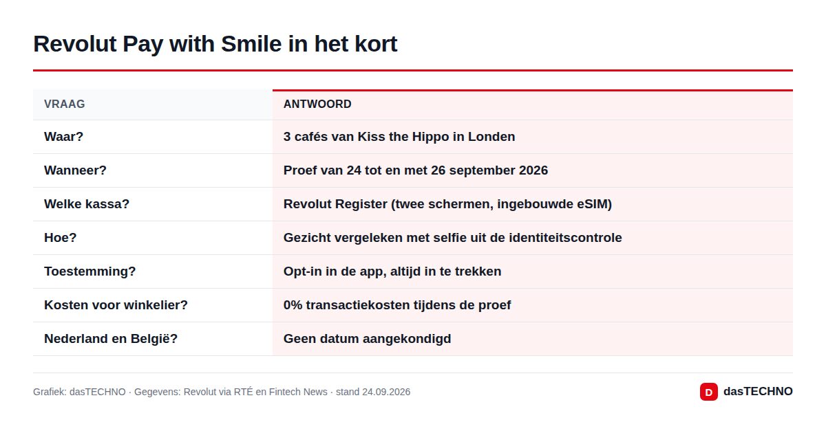 Revolut Pay with Smile in het kort