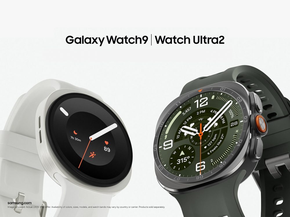 Productfoto van de Samsung Galaxy Watch9 en Galaxy Watch Ultra2