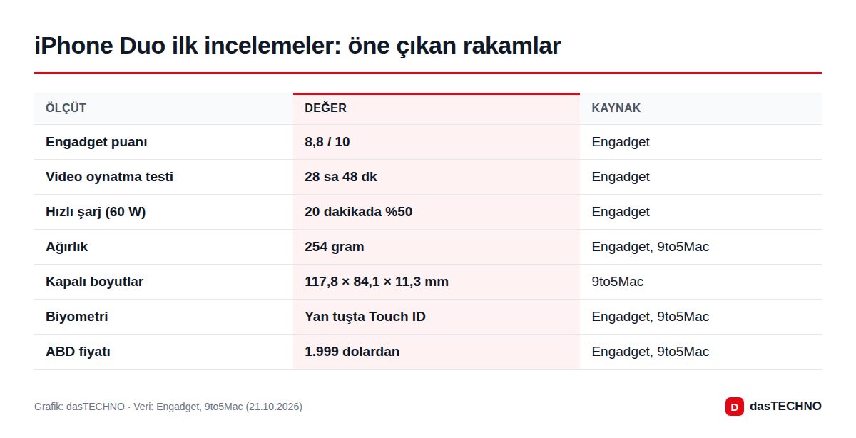 iPhone Duo ilk incelemeler: öne çıkan rakamlar