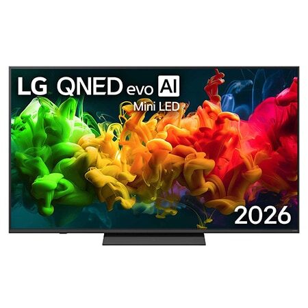 LG QNED evo AI QNED81B televizyon önden görünüm