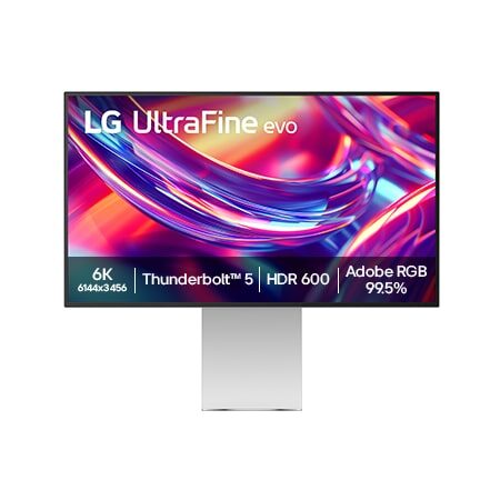 LG UltraFine evo 32U990A 6K monitör, önden görünüm