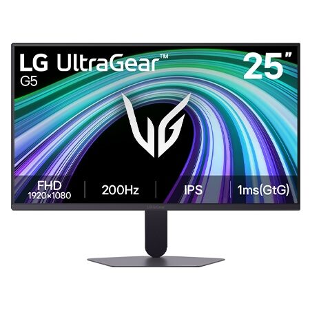 LG UltraGear G5 25G523B oyuncu monitörü, önden görünüm