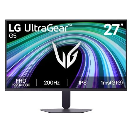 LG UltraGear G5 27G523B oyuncu monitörü, önden görünüm