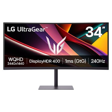 LG UltraGear G6 34G630A kavisli ultra geniş oyuncu monitörü