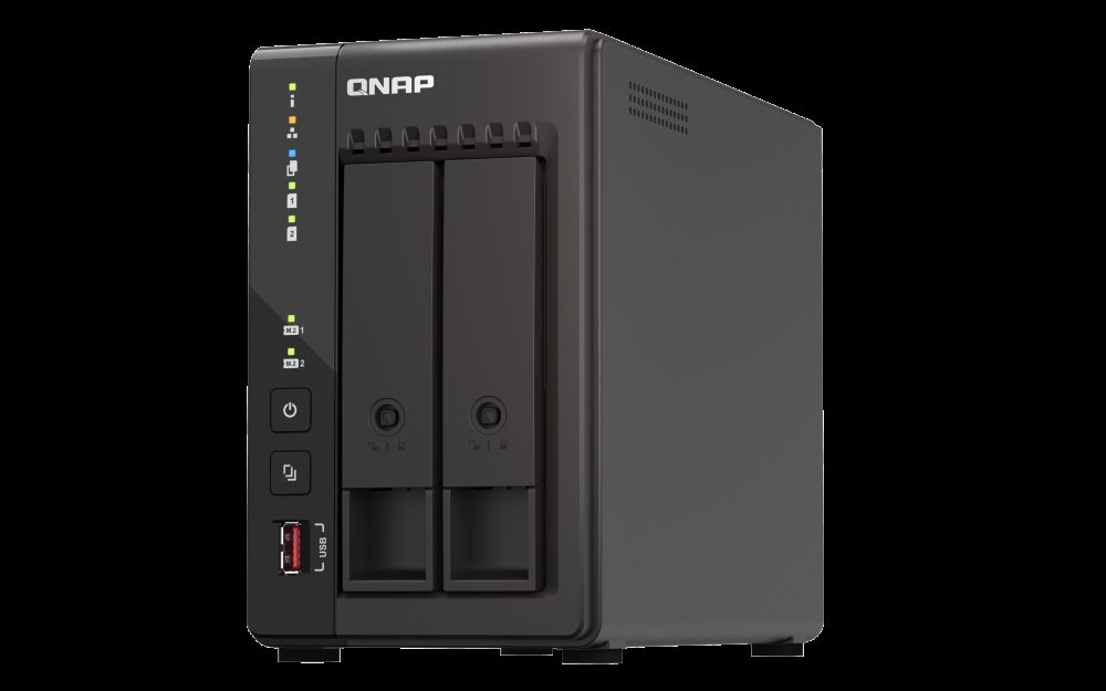 QNAP TS-253E 2 yuvalı NAS cihazı