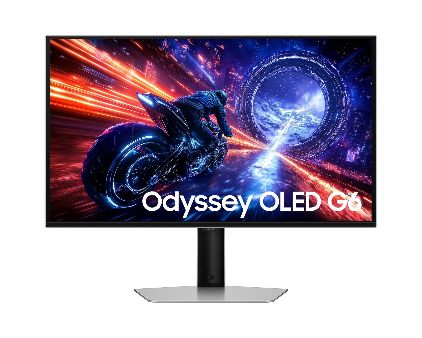 Samsung Odyssey OLED G6 G60SF oyuncu monitörü, önden görünüm