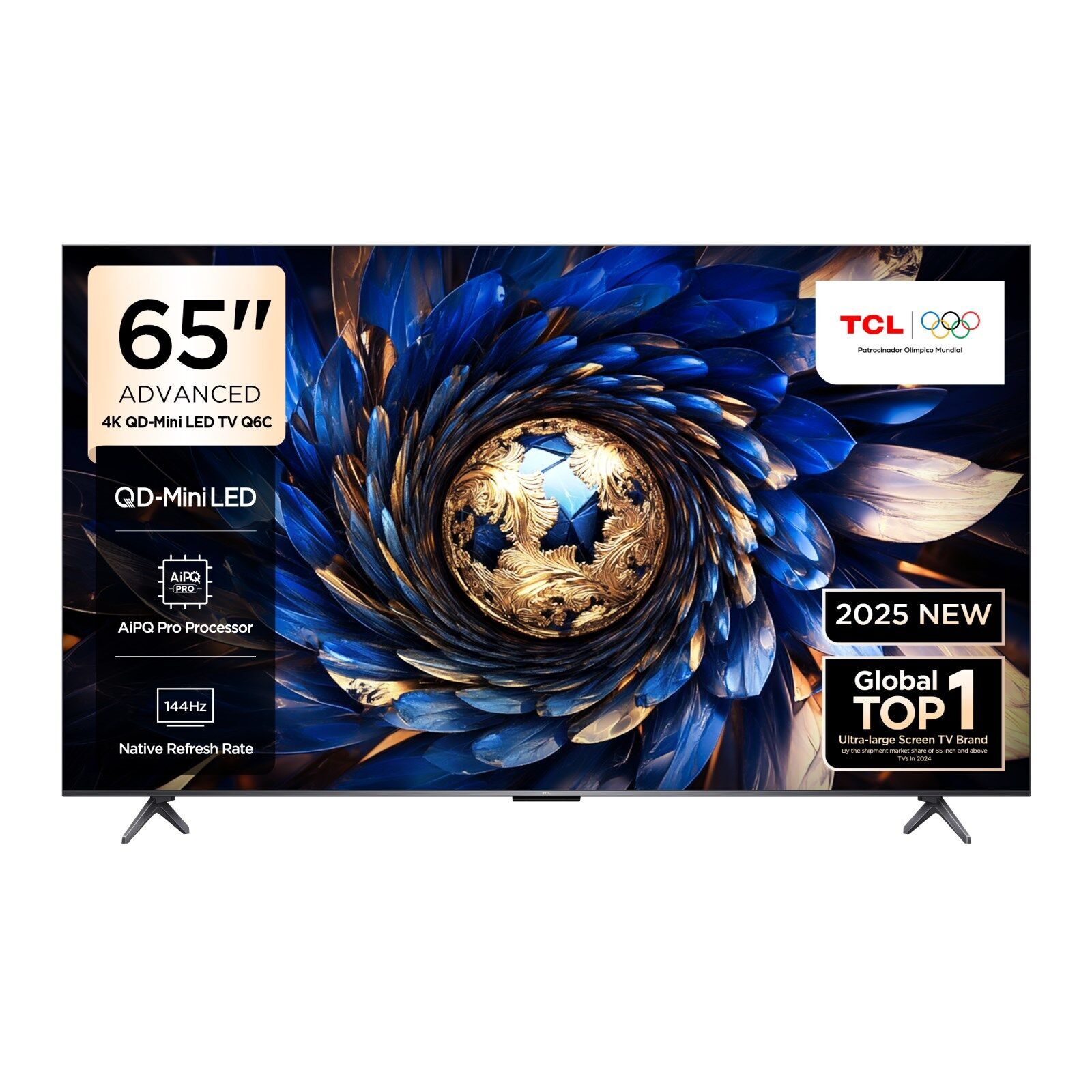 TCL Q6C QD-Mini LED televizyon önden görünüm