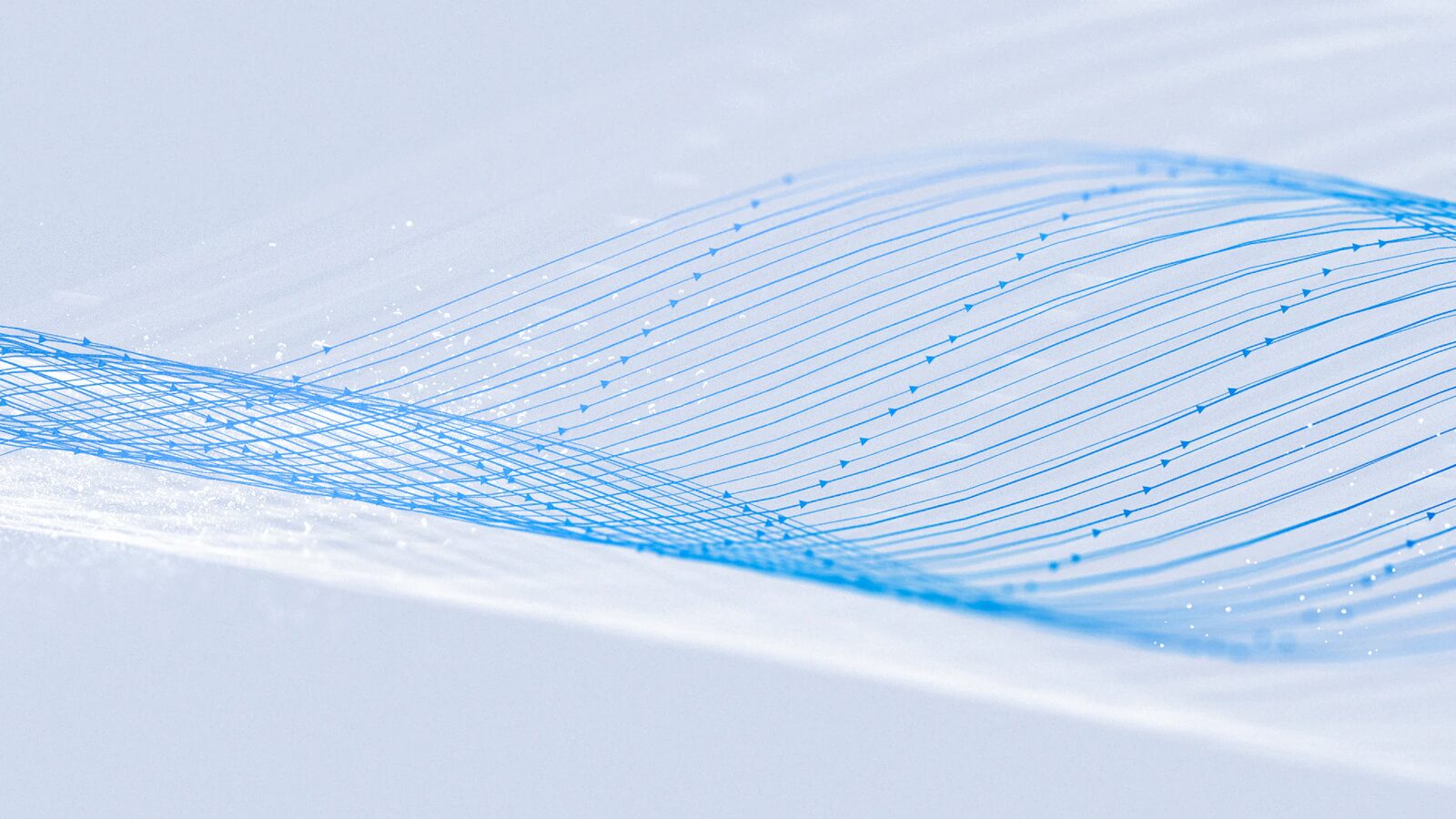 Abstraktes Titelbild aus geschwungenen blauen Linien, mit dem Meta Muse Spark Open vorstellt